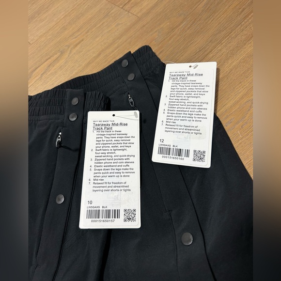 lululemon black jogger track pants NWT - Picture 4 of 15